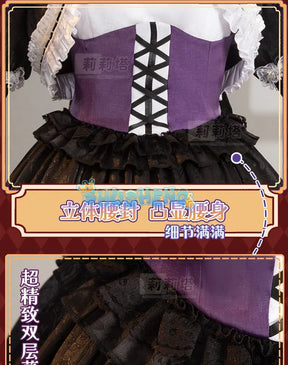 Anime Misamisa Cosplay Costume MisaMisa wig Dark Lolita Style Uniform Halloween Party Girl Dress Up Complete Set S-XXL