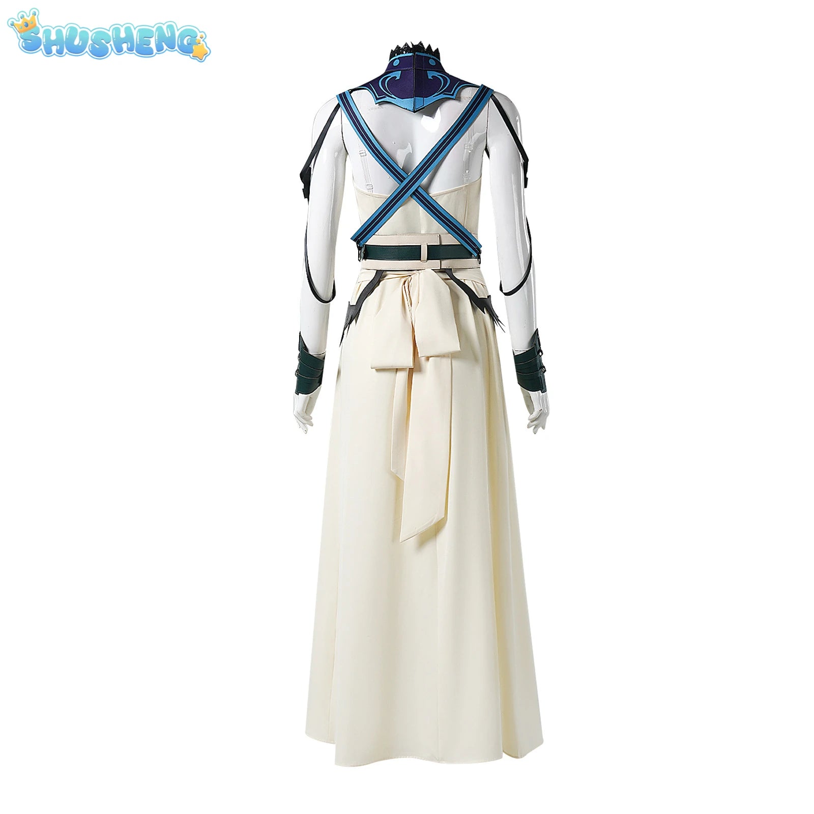 FF7 VII Cosplay Costume Aerith Gainsborough Kingdee Amusement Park  Dress Outfits Women Halloween Party Clothes For  S-XXXL