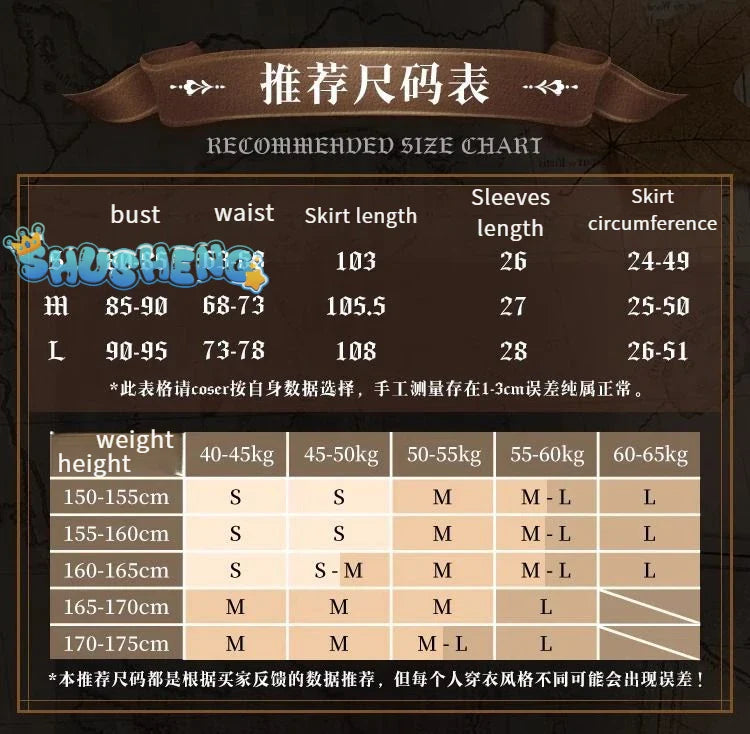 Shusheng-SSR Game Identity V girl Cosplay Costume Princess Lolita  Dress Princess Lolita girl Uniforms Clothes Halloween Carnival Party Suit