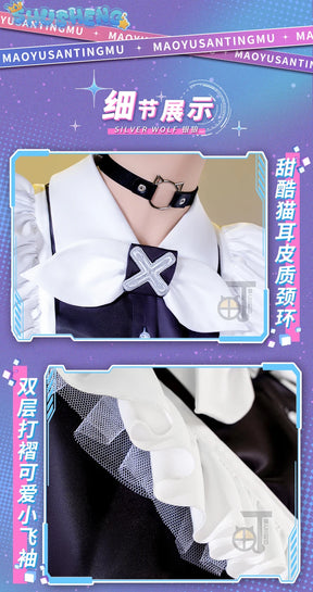 Honkai: Star Rail Silver Wolf maid dress cosplay costume cos game anime party uniform Hallowen play role clothes clothing