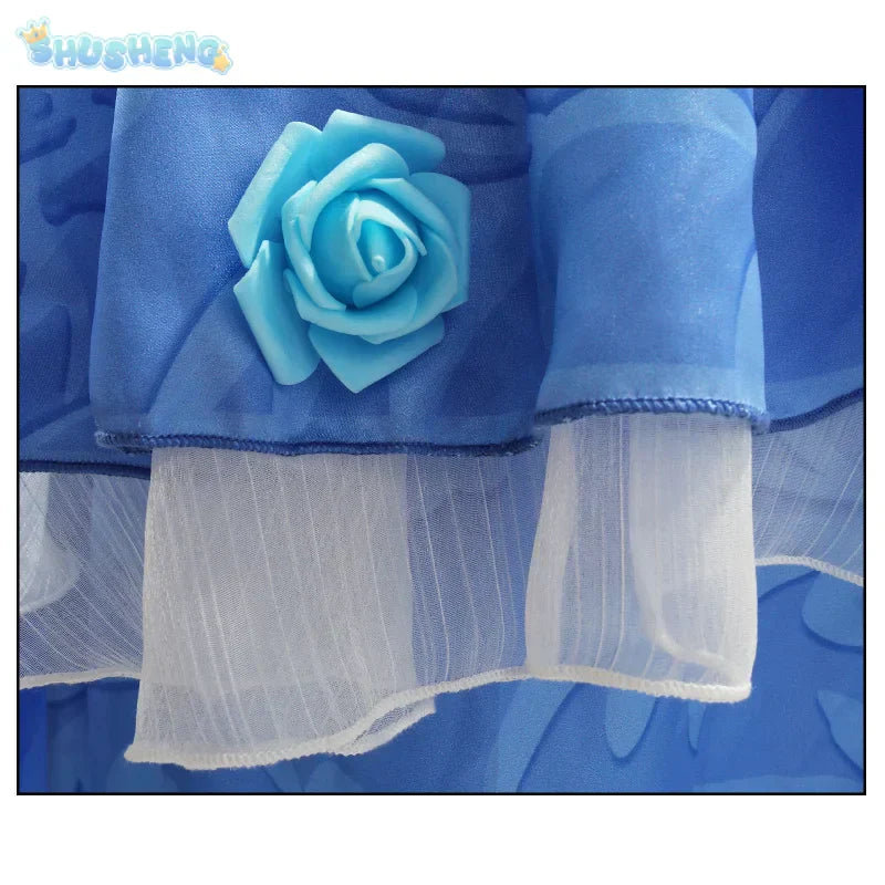 Shusheng-N Identity V Demi Bourbon Barmaid Rose Cosplay Costume Role Play Comic With Dress Hallowmas Party Wigs Animation Prop
