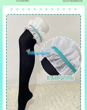 Miku cosplay cute princess Loli dress Miku wig play a full set of dresses for Christmas and Halloween S-XXL