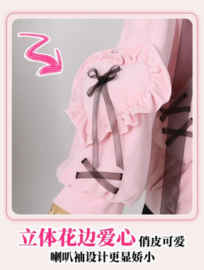 Yumber vtuber makaino ririmu cosplay costumes women cute party suit pink coat dress Halloween carnival uniform custom made