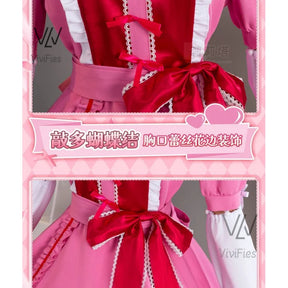 IN STOCK Panty& Stocking with Garterbelt Stocking Anarchy Cosplay Costume Wig Pink Lolita Dress Woman Sexy Kawaii Halloween Suit