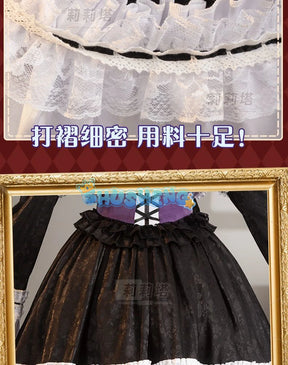 Anime Misamisa Cosplay Costume MisaMisa wig Dark Lolita Style Uniform Halloween Party Girl Dress Up Complete Set S-XXL