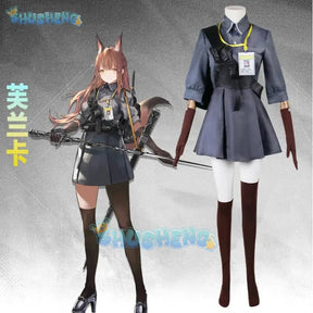 Shusheng Arknights Franka Women Cosplay Costume Cos Game Anime Party Uniform Hallowen Play Role Clothes Clothing