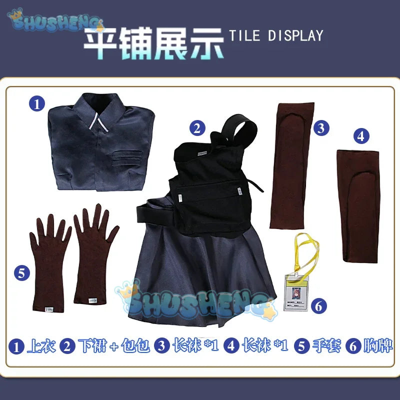 Shusheng Arknights Franka Women Cosplay Costume Cos Game Anime Party Uniform Hallowen Play Role Clothes Clothing