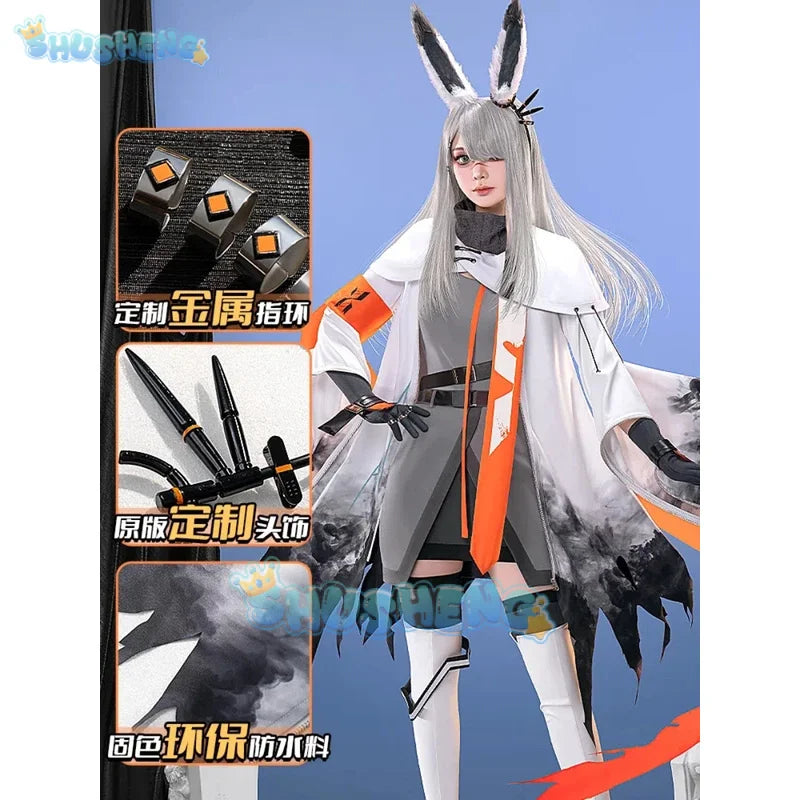 Shusheng Arknights Frostnova Women Cosplay Costume Cos Game Anime Party Uniform Hallowen Play Role Clothes Clothing