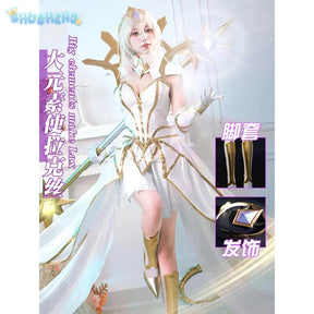 Shusheng LoL Lux The Big Element Makes Women Cosplay Costume Cos Game Anime Party Uniform Hallowen Play Role Clothes Clothing