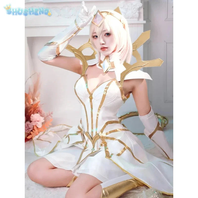 Shusheng LoL Lux The Big Element Makes Women Cosplay Costume Cos Game Anime Party Uniform Hallowen Play Role Clothes Clothing