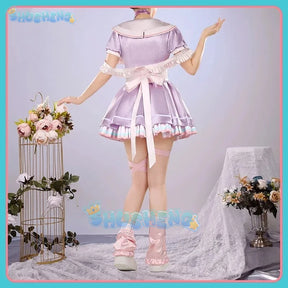 Shusheng vtuber Ratna Petit game suit elegant lovely dress uniform cosplay costume Halloween Carnival party role play outfit