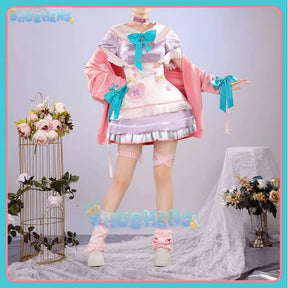 Shusheng vtuber Ratna Petit game suit elegant lovely dress uniform cosplay costume Halloween Carnival party role play outfit