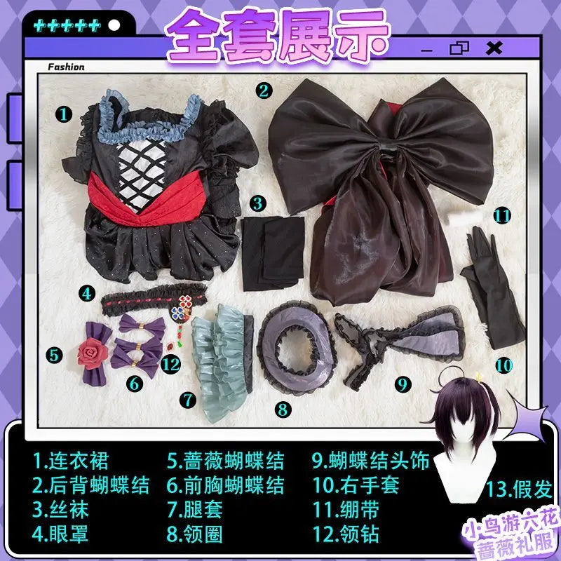 Takeanashi Rikka cosplay costume wig bag anime chuunibyou demo fastener GA Shitai love chulinbyo New in stock dress for women gi