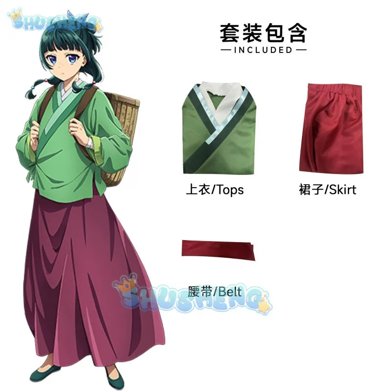 The Apothecary Diaries Maomao Jinshi clothing game anime cosplay costume