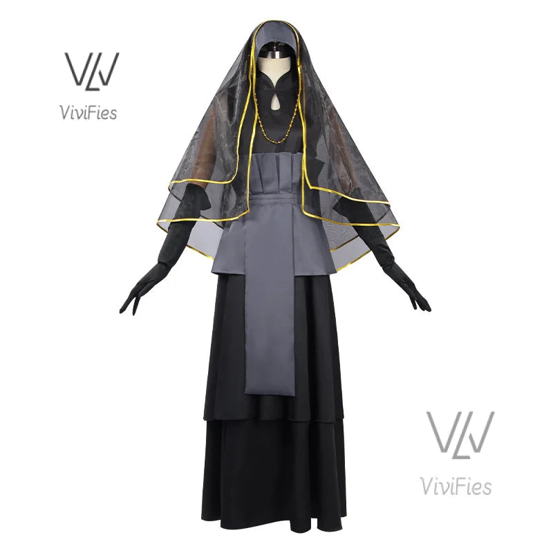 The Last Hyūga Hinata Black Wedding Dress Cosplay Anime Clothing Halloween Costumes For Women Gothic Black Dresses ACGN Party