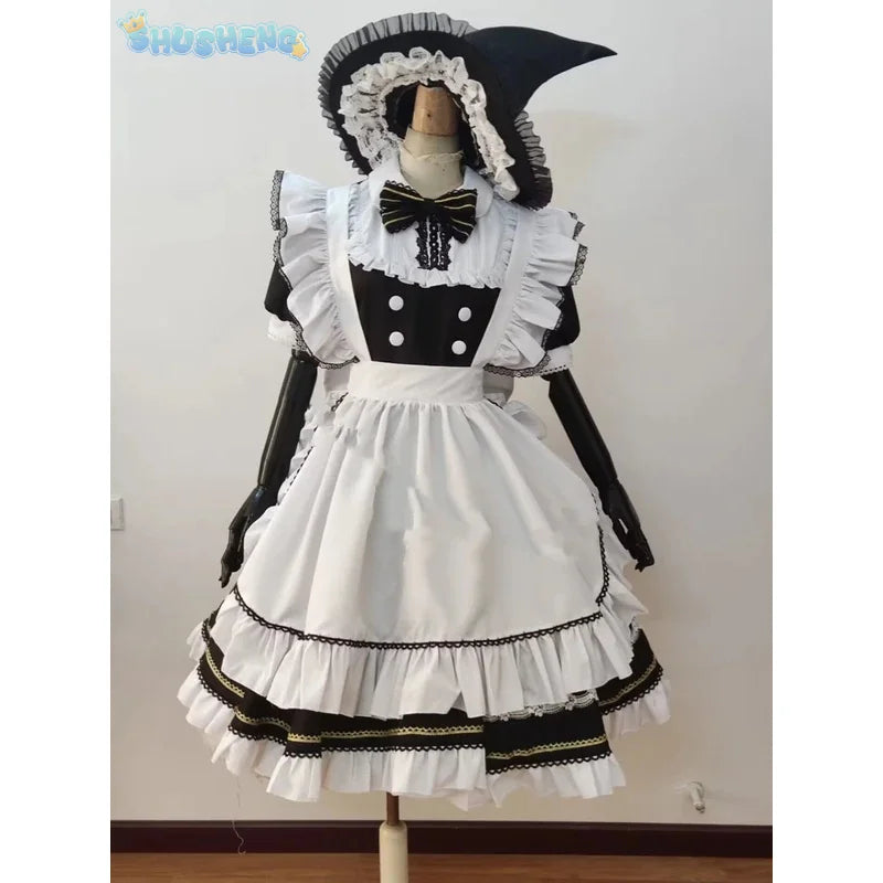 Touhou Project Kirisame Marisa Dress Cosplay Costume Cos Game Anime Party Uniform Hallowen Play Role Clothes Clothing