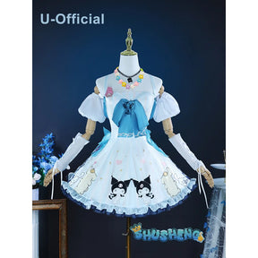 U-Official Cosplay Game Arknights U-Official Eureka Cosplay Costume Dress Wig Anime Role Play Carnival Party Suits