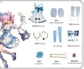 U-Official Cosplay Game Arknights U-Official Eureka Cosplay Costume Dress Wig Anime Role Play Carnival Party Suits