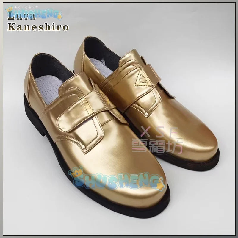 VTuber Hololive Luxiem Luca Kaneshiro Cosplay Stiefel PU Schuhe Halloween Cosplay Prop Benutzerdefinierte 