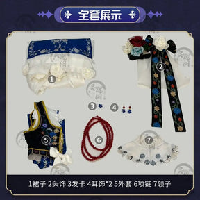 Vera Nair Cosplay Game Identity V Costume Perfumer The Dove-Like Yudit Skin Dress Halloween Party Role Play Clothing New