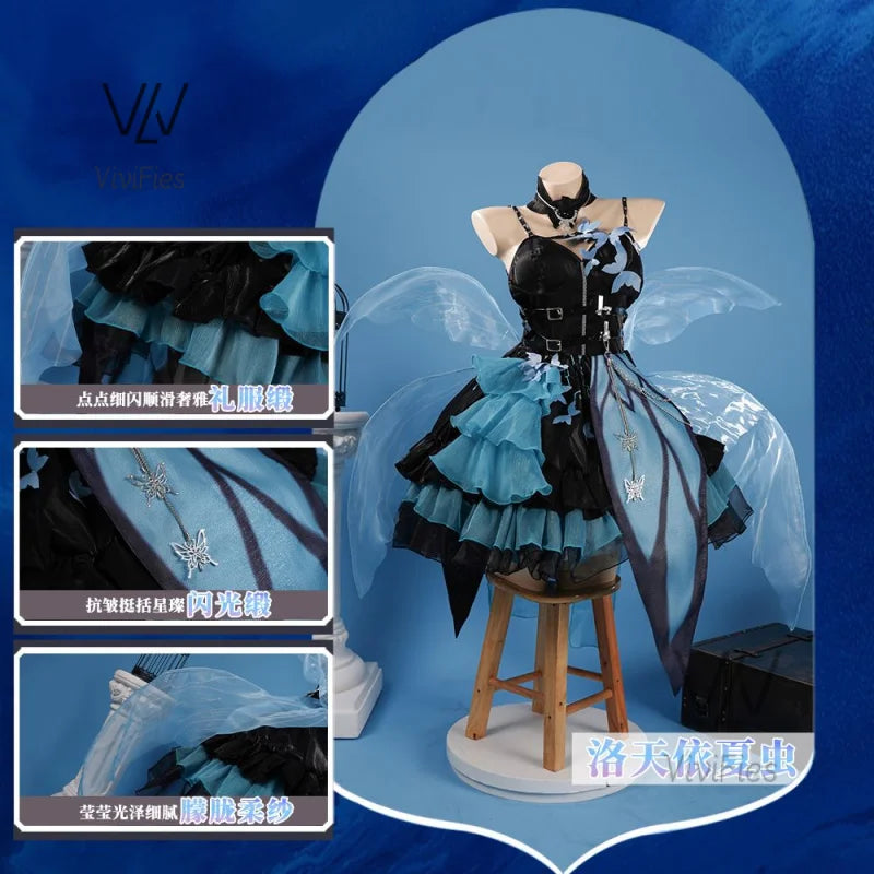 Vluo singer Tianyi Butterfly series cosplay costume woman dress Christmas gift outfits anime cos costumes Lolita gorgeous dress