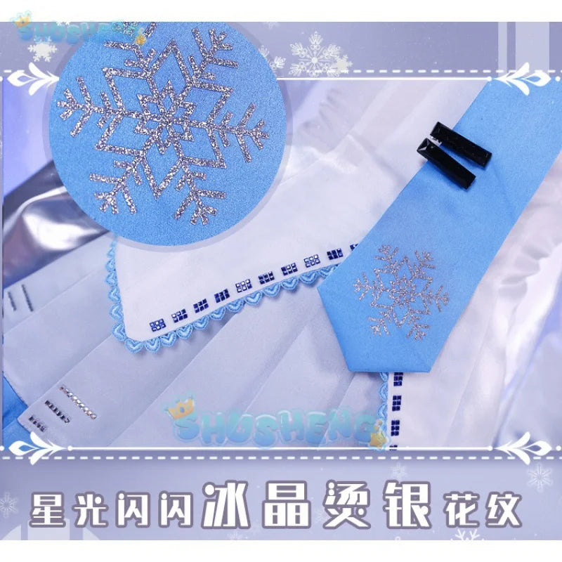 Vocaloid Hatsune Miku V Home Cosplay-Kostüm Schnee Hatsune Miku Schneehexe Cos Kostümanzug 