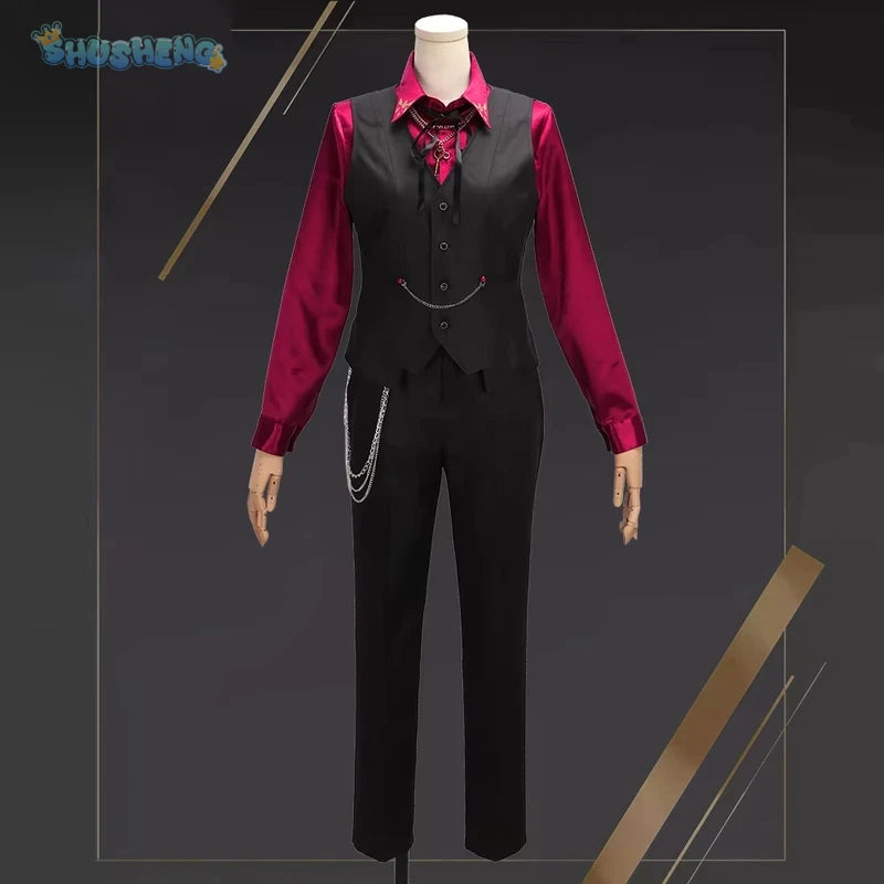 Vtuber Lauren Iroas 3rd Anniversary New Clothes Game Suit Handsome Cosplay Costume Halloween Party Role Play Outfit