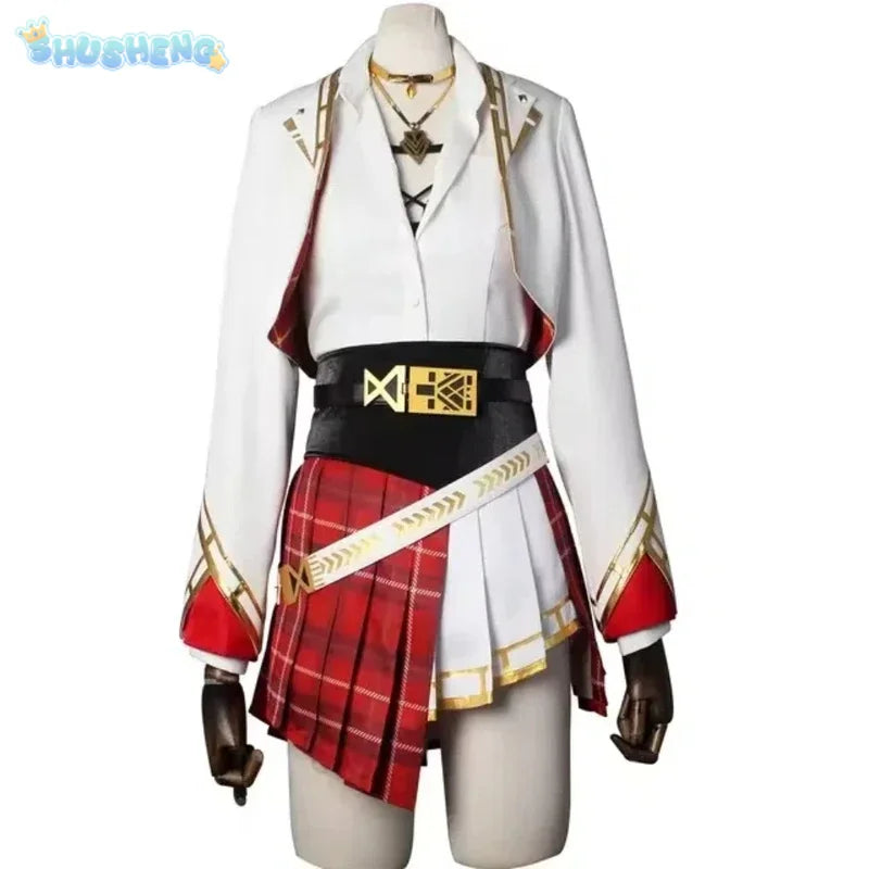 Vtuber Nijisanji IN ILUNA Scarle Yonaguni Game Suit Gorgeous Uniform Cosplay Costume Halloween Party Role Play Outfit