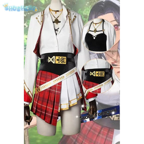 Vtuber Nijisanji IN ILUNA Scarle Yonaguni Game Suit Gorgeous Uniform Cosplay Costume Halloween Party Role Play Outfit