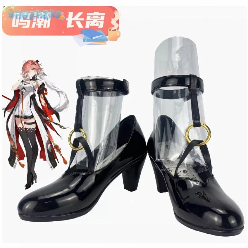 Wuthering waves changli cosplay shoes sexy girl halloween christmas high heels customization