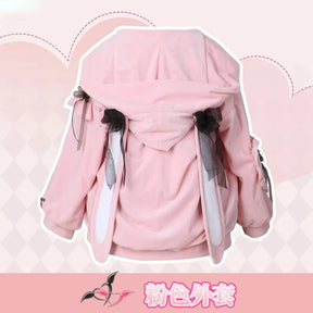 Yumber vtuber makaino ririmu cosplay costumes women cute party suit pink coat dress Halloween carnival uniform custom made