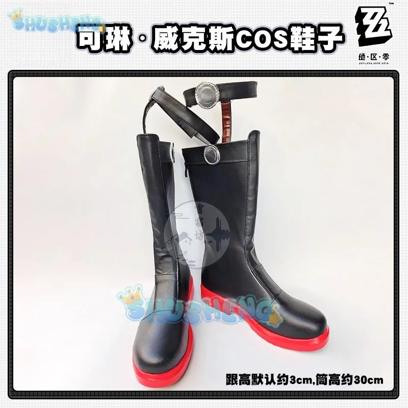 Zenless Zone Zero Cos Corin Wickes Cosplay Anime Spiel Charakter Requisiten Schuhe 