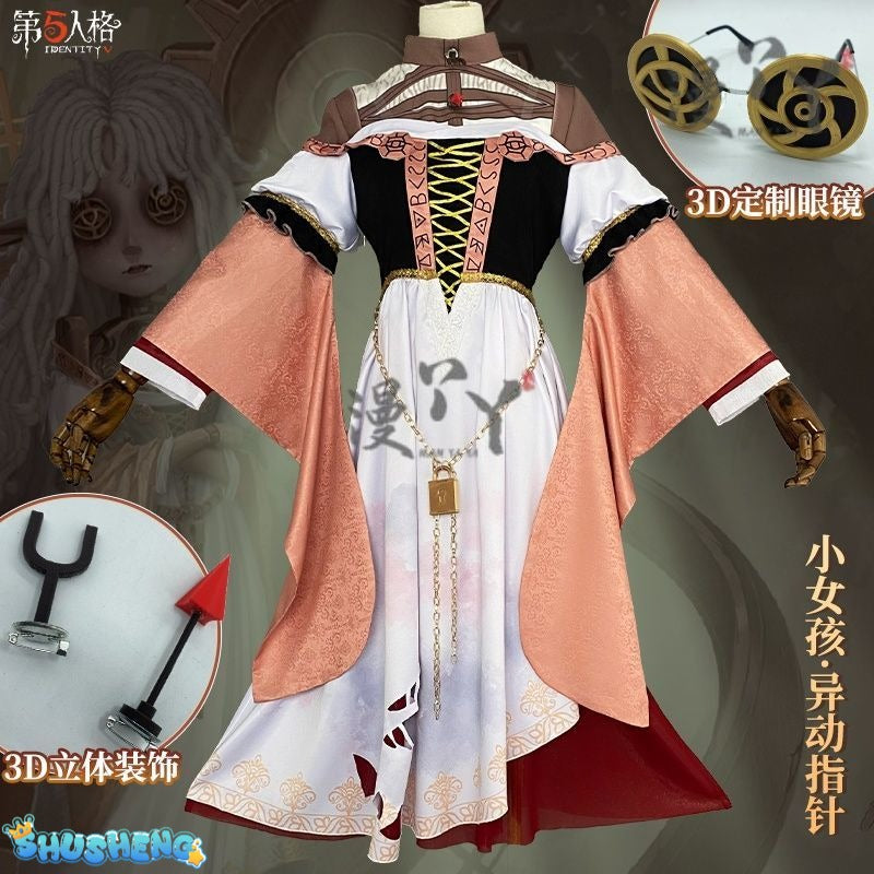 Game Identity V Little Girl Alice Derose Memory Twisting Pointer Official Cosplay Costume Accessories Woman's Anime Game Roleplay Outfit