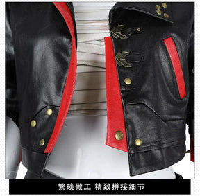 Arcang2 lol VI cosplay costume leather coat men women uniform suit Halloween party Carnival role play outfits Shusheng