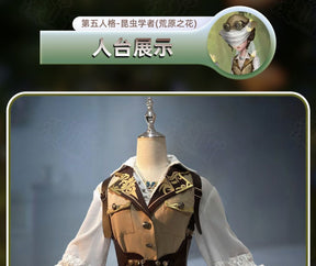 Identity V Melly Plinius Entomologist The Flower Of The Wilderness QiZhen Fashion Game Suit Cosplay Costume Halloween