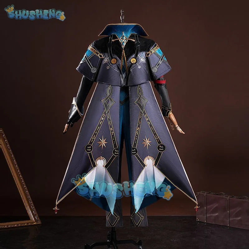 Honkai Star Rail Anaxa Cosplay Costume Uniform Earrings Anaxagoras Grove of Epiphany Amphoreus Halloween Party for Women Men