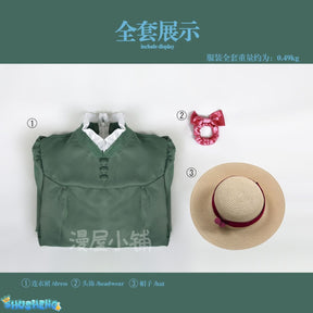 Anime Howl Cosplay Costume Sophie Dresses Hatter Costume Long Dress Apron Women Halloween Costume