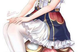 Anime Virtual YouTuber Ace Taffy Cosplay Costume VTuber British Style School Uniform Shirt Strap Dress Wig Woman Cute Party Suit
