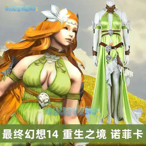 Shusheng Final Fantasy XIV:A Realm Reborn Nophica Cosplay Costume Dress Uniform Hallowen Carnival Part Play Role Clothing