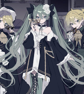 Hatsune Miku Cosplay Costume 39 Party Moon Dress Clothing Accessories Set Anime Carnival Stage Show Magnificent Suit Girl Outfit
