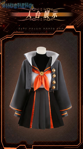FGO Kishinami Hakuno Fate grand Order Cosplay Costume Hat tie short skirt sweet JK uniform campus sailor Halloween party suit