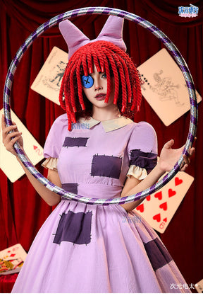 Shusheng-R Anime The Amazing Digital Circus Gangle Patch Dress Cosplay Costume S-XL