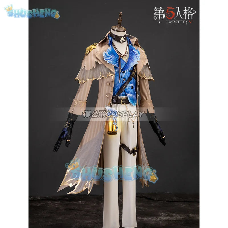 Identity V Naib Subedar Mercenary Game Suit Gorgeous Handsome Uniform Cosplay Costume Halloween Party Outfit Men