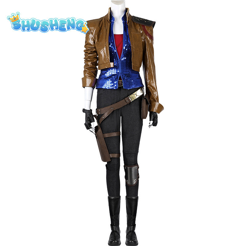 Lilith Cosplay Costume Leather Coat Vest Pants Borderlands Outfit Movie Border Cos Land Full Set Coat Women Halloween Roleplay Suit