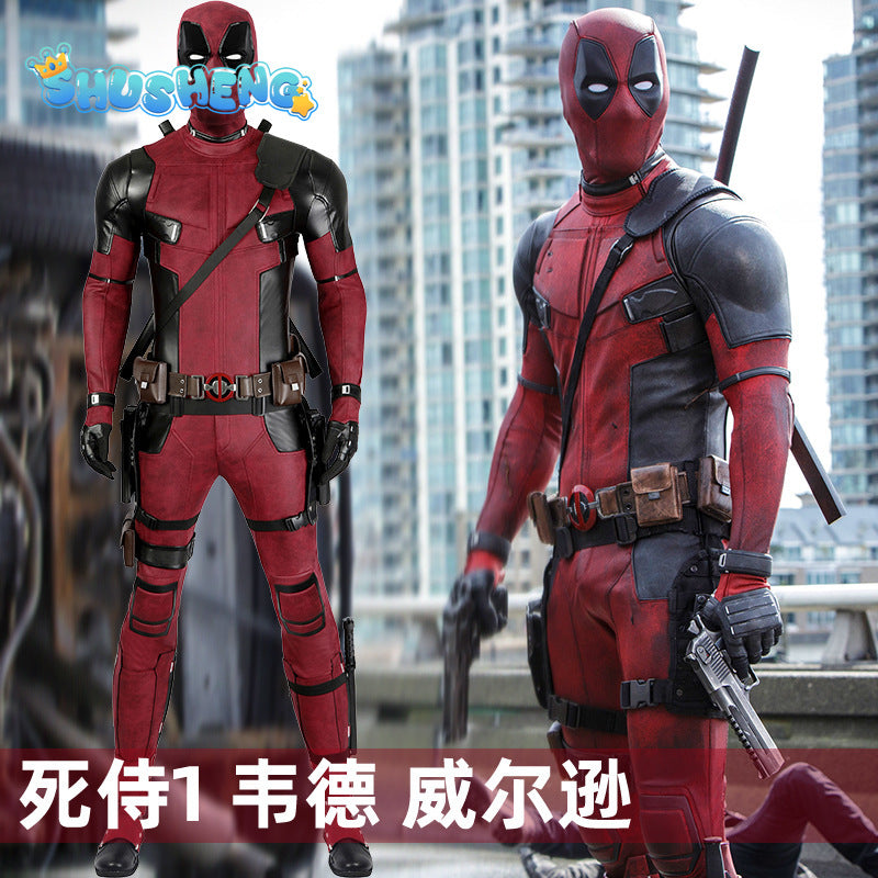 Deadpool 1 Cosplay Cosutme Wade Winston Wilson Cosplay Costume Woman Movie Anti-hero Suit Halloween