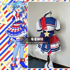 Anime Pripara Dorothy West Leona West‌ Cosplay Costume Women's Man Halloween Sweet JK Dress Uniform Props Tie Full Set Uniform