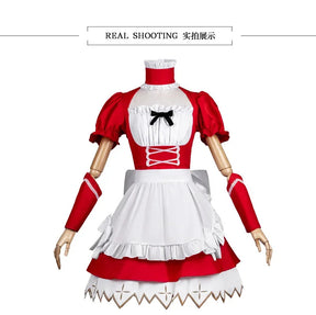 Anime EVA Asuka Langley Soryu Ayanami Rei Cosplay Costume Halloween Party Sweet Maid Uniform Dress Socks Headwear Prop Woman Set
