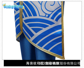 Chun Li Street Fighter 6 Cosplay Costume Blue Chun Li Dress with Accessories Full Set and Individual Items Are Sold