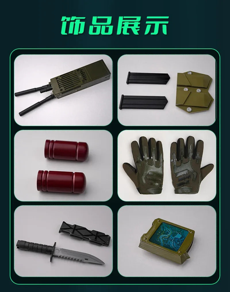 Game Delta Force: Hawk Ops Long Wei Cosplay Costume Halloween high-quality men women combat uniforms prop gloves accessories set