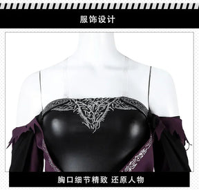 Shusheng-R Elden Ring Recluse NIGHTREIGN Full Set Dress Uniform Props Accessories Women Halloween Carnival Party